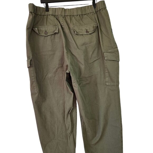 GAP Women's Plus Size 20 Cotton Preowned Condition VTG Green Cargo Pants - Picture 2 of 12
